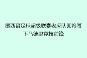 墨西哥足球超级联赛老虎队即将签下马德里竞技前锋